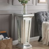 Nysa Pedestal Stand 80392 in Mirror by Acme