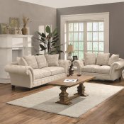 503761 Willow Sofa in Oatmeal Fabric by Coaster w/Options