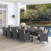 Convene Outdoor Patio Dining Set 11Pc EEI-2219 by Modway