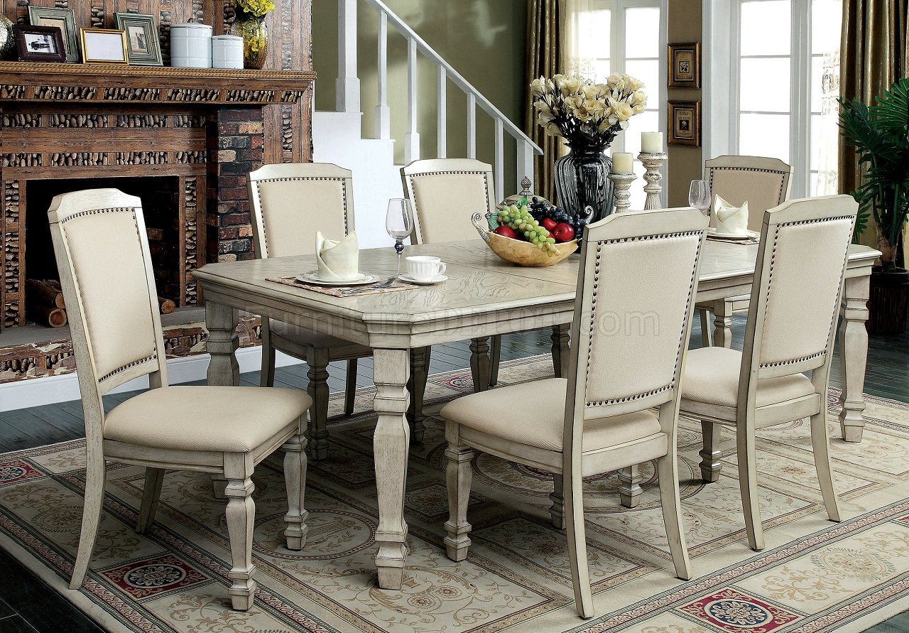 Holcroft CM3600T Dining  Table  in Antique White w Options