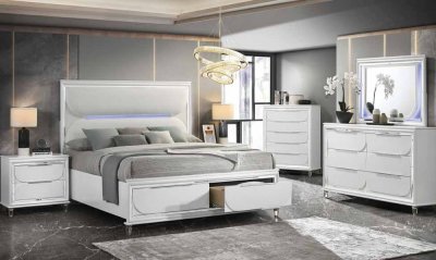 Tarian Bedroom BD02303Q in Pearl White by Acme w/Options