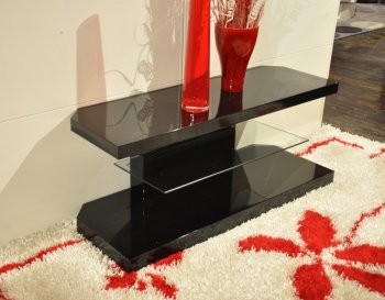 Zone TV Console by Beverly Hills in High Gloss Black [BHTV-Zone]