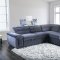 Felicity Sectional Sofa CM6521GY in Dark Gray Chenille