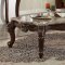 Mehadi Coffee Table 81695 in Walnut & Marble by Acme w/Options