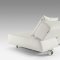 White Leatherette Modern Sofa Bed Convertible By Innovation