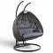 Wicker Hanging Double Egg Swing Chair ESC57CBU by LeisureMod