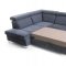 Happy Sectional Sofa in Gray Fabric by ESF w/Bed & Storage