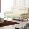Scarlet Sofa in Ivory Bonded Leather Match w/Optional Items