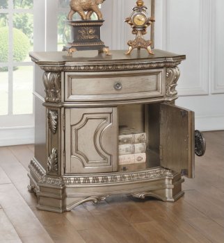 Northville Nightstand Set of 2 26935 in Antique Silver by Acme [AMNS-26935 Northville]