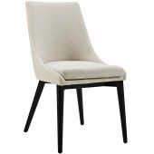 Viscount Dining Chair Set of 2 in Beige Fabric by Modway