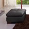 625 Sectional Sofa in Black Italian Leather by J&M