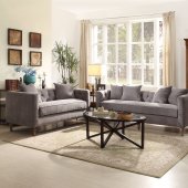 Sidonia 53580 Sofa in Gray Velvet by Acme w/Options