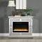 Noralie Electric Fireplace AC00512 in Mirrored by Acme