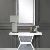 Noralie Console Table & Mirror Set 90497 in Mirror by Acme