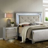 Bellanova 7979SV Bedroom Set in Silver Tone w/Options