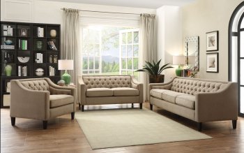 Suzanne Fabric Sofa 54010 in Beige by Acme w/Options [AMS-54010-Suzanne]