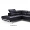 2347 Sectional Sofa in Black Leather by ESF