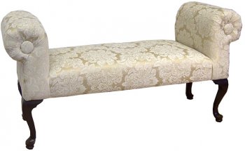 Beige Fabric Elegant Traditional Bench [PMBC-4040-MadisonStraw]