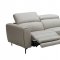 Lorenzo Power Motion Sofa in Light Grey Leather by J&M w/Options