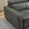1822 Sectional Sofa in Gray Leather by ESF w/Bed