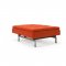Dublexo Sofa Bed in Paprika w/Stainless Steel Legs by Innovation