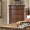 Rich Brown Finish Traditional Bedroom w/Optional Casegoods
