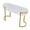 131 Hallway Console Table in White & Gold by ESF