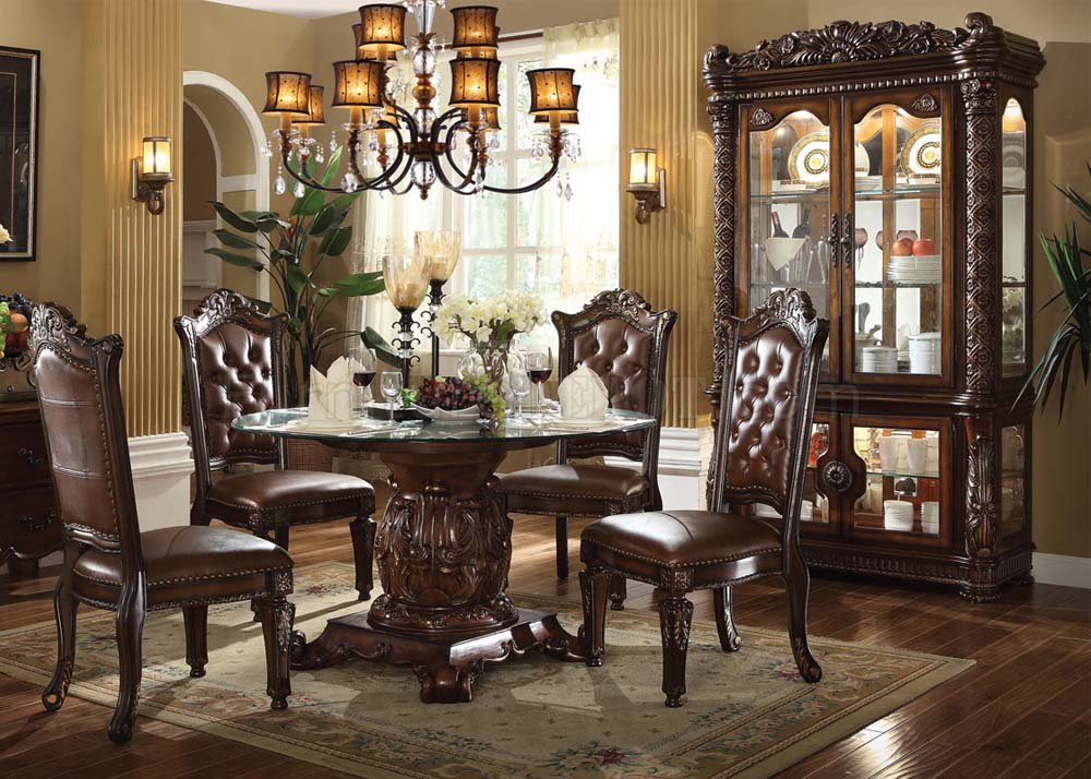 Vendome Dining Table 62010 In Cherry By, Acme Furniture Formal Dining Room Sets