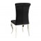 Carone Dining Chair Set of 4 105072 in Black Velvet by Coaster
