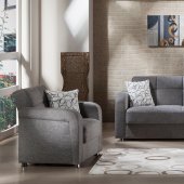 Vision Diego Gray Sofa Bed & Loveseat Set by Istikbal w/Options