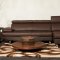 Stem Sectional Sofa by Beverly Hills in Light Brown Leather