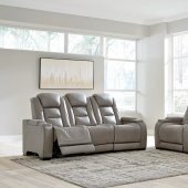 Man-Den Power Motion Sofa 85305 in Gray by Ashley w/Options