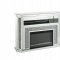 Noralie Fireplace w/LED AC00508 in Mirrored by Acme