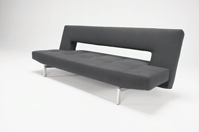 Black or Grey Fabric Modern Sofa Bed Convertible From Innovation