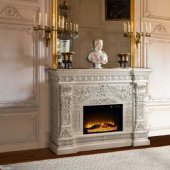 Vanaheim Fireplace AC01617 in Antique White by Acme