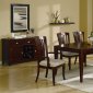 Rich Cherry Finish Contemporary Dining Table w/Optional Chairs