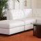 Quinn Sectional Sofa 6Pc White Bonded Leather 551021 - Coaster