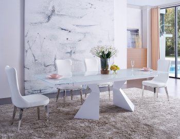992 Dining Table by ESF w/Glass Top & Optional 6138 Chairs [EFDS-992-6138]