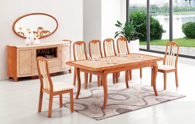 DT30 Dining Table in Cherry Light Two Tone by Pantek w/Options