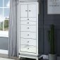 Lotus Jewelry Armoire 97807 in Mirrored by Acme