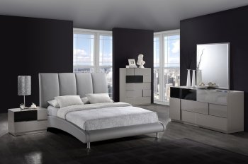 Modern Bedroom 8272-Grey Bed & Optional Bianca Casegoods [GFBS-8272 Grey/Bianca]