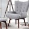 903820 4Pc Accent Chair & Ottoman Set in Gray by Coaster