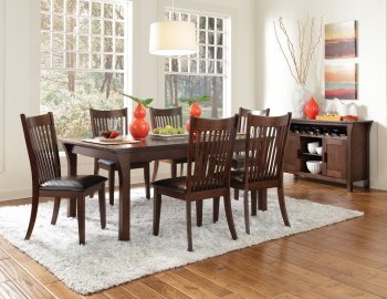 103641 Rivera Dining Table in Dark Merlot by Coaster w/Options [CRDS-103641 Rivera]