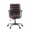 Zooey Office Chair 92558 in Chocolate Top Grain Leather by Acme