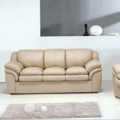 Toupe Leather Living Room Set