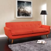 Engage Sofa in Red Fabric by Modway w/Options