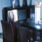 Reflex Dinette Set 5Pc Wenge w/Black Glass Top by Beverly Hills
