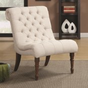 902176 Accent Chair Set of 2 in Oatmeal Fabric by Coaster