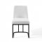 Amplify Dining Chair Set of 2 in White Fabric by Modway
