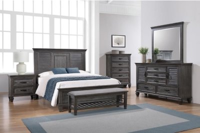 Franco Bedroom 5Pc Set 205731 in Weathered Sage by Coaster